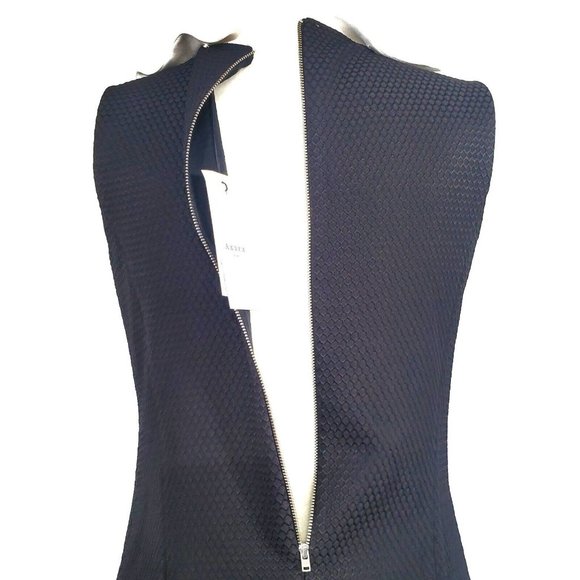 BNWT $850 Axara Paris Black White Ruffle Pockets Formal Short Cocktail Dress 38 - Picture 6 of 9